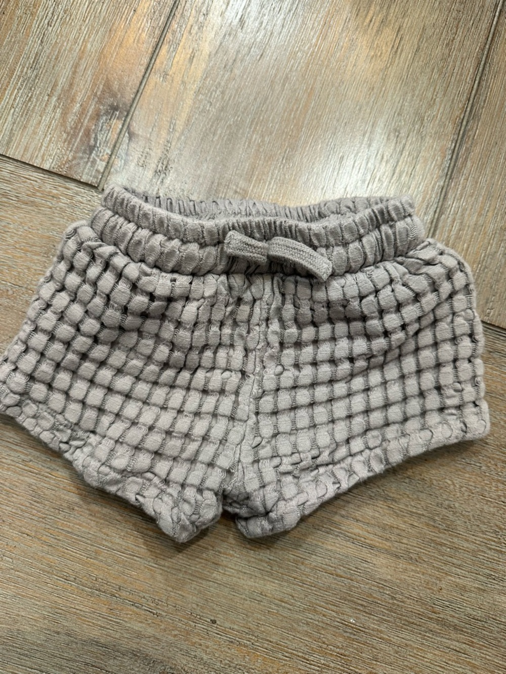 Quincy Mae Flynn Shorts - Steel Blue | Size 6-12 Months